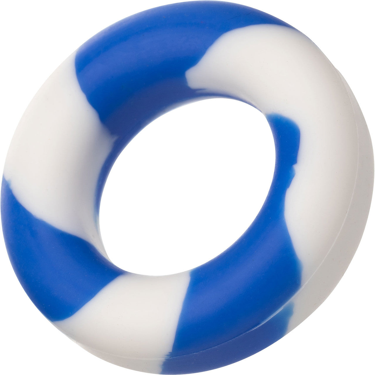 Admiral Silicone 2-Piece Cock Ring Set - Blue & White