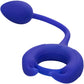 Admiral Plug And Play Weighted Silicone Vibrating Cock Ring By CalExotics - Blue