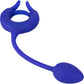 Admiral Plug And Play Weighted Silicone Vibrating Cock Ring By CalExotics - Blue