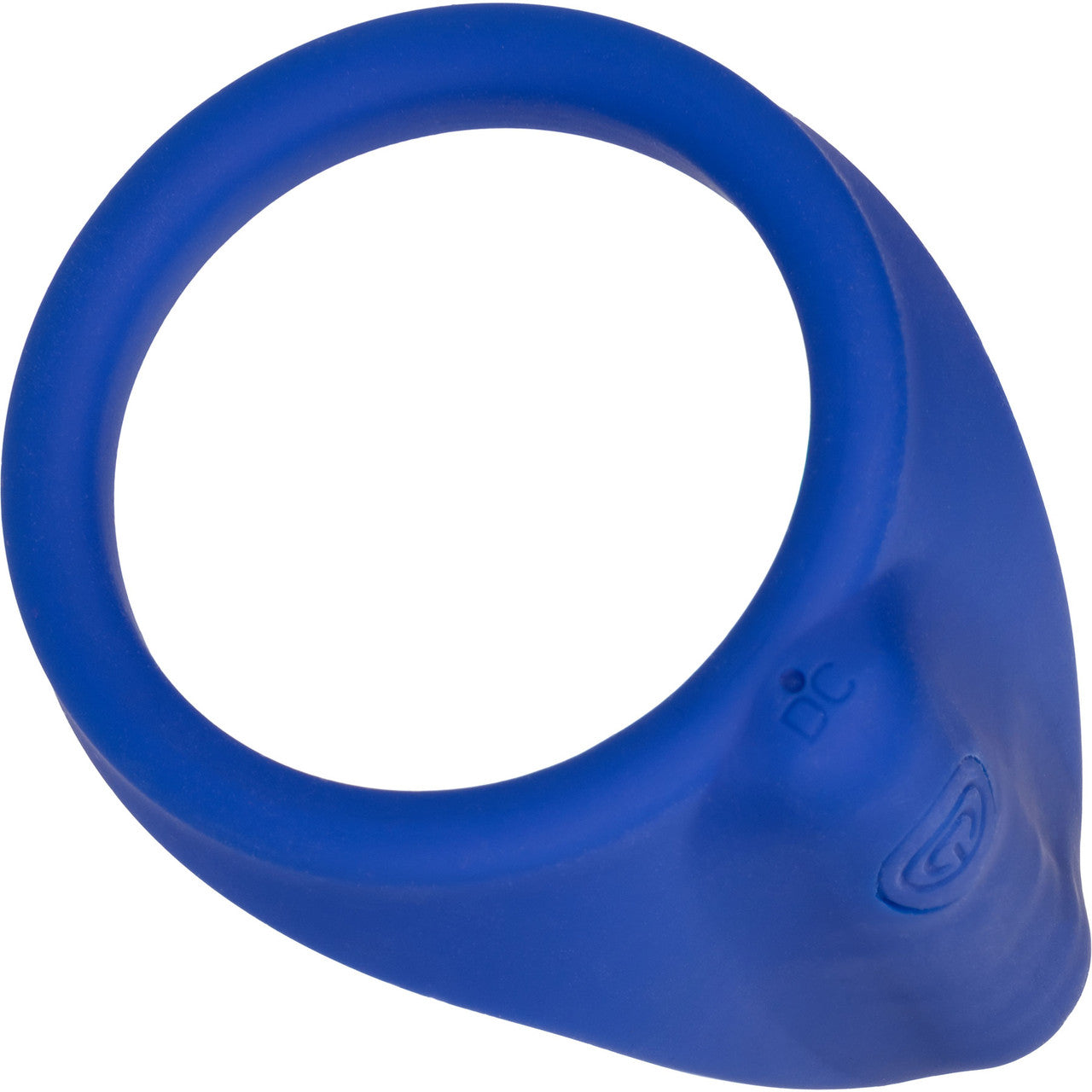 Admiral Liquid Silicone Rechargeable Waterproof Vibrating Perineum Massager & Cock Ring By CalExotics - Blue