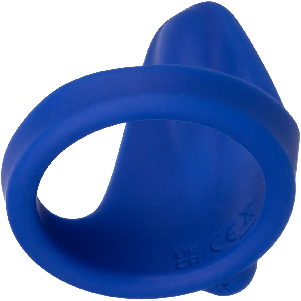 Admiral Liquid Silicone Rechargeable Waterproof Vibrating Perineum Massager & Cock Ring By CalExotics - Blue