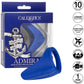 Admiral Liquid Silicone Rechargeable Waterproof Vibrating Perineum Massager & Cock Ring By CalExotics - Blue