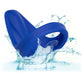 Admiral Liquid Silicone Rechargeable Waterproof Vibrating Perineum Massager & Cock Ring By CalExotics - Blue