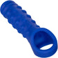 Admiral Liquid Silicone Beaded Penis Extension By CalExotics - Blue