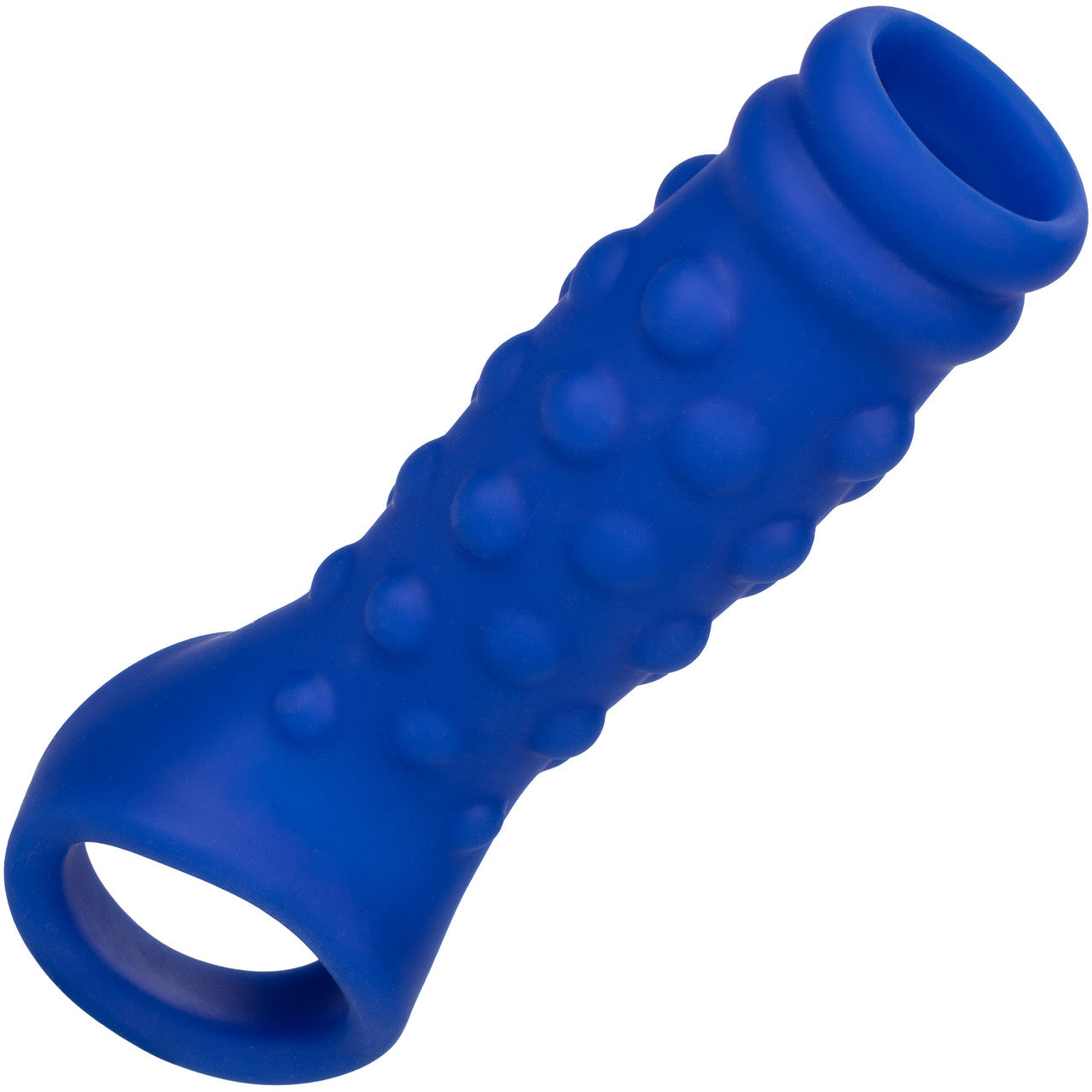 Admiral Liquid Silicone Beaded Penis Extension By CalExotics - Blue