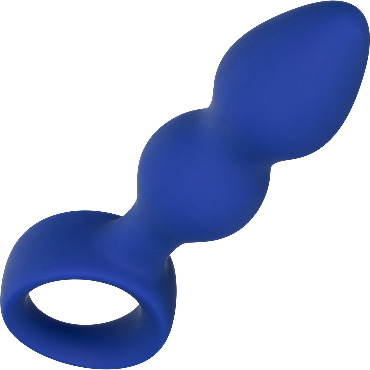 Admiral Advanced Beaded Silicone Anal Probe By CalExotics - Blue