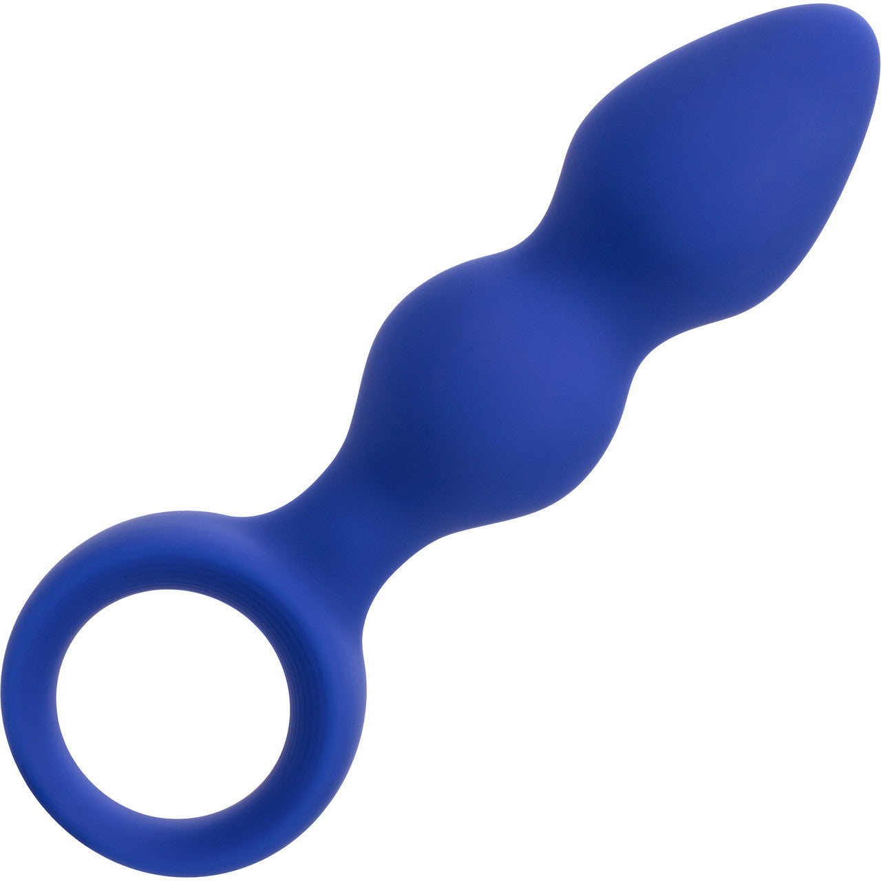 Admiral Advanced Beaded Silicone Anal Probe By CalExotics - Blue