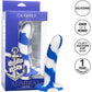 Admiral Swirl Probe 5.5" Silicone Suction Cup Dildo By CalExotics - Blue & White