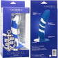 Admiral Swirl Probe 5.5" Silicone Suction Cup Dildo By CalExotics - Blue & White