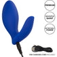 Admiral Prostate Rimming Rechargeable Vibrating Silicone Probe by CalExotics - Blue