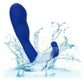 Admiral Advanced Prostate Rechargeable Vibrating Silicone Curved Probe By CalExotics - Blue