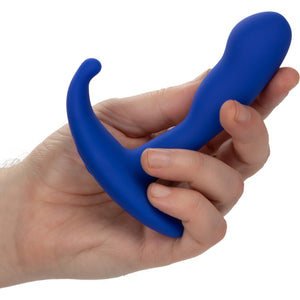 Admiral Advanced Prostate Rechargeable Vibrating Silicone Curved Probe By CalExotics - Blue