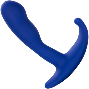 Admiral Advanced Prostate Rechargeable Vibrating Silicone Curved Probe By CalExotics - Blue