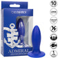 Admiral Liquid Silicone Rechargeable Waterproof Vibrating Torpedo Anal Probe By CalExotics - Blue