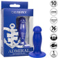 Admiral Liquid Silicone First Mate Rechargeable Waterproof Vibrating Anal Probe By CalExotics - Blue