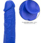 Admiral Sailor 7" Rechargeable Waterproof Vibrating Silicone Suction Cup Dildo By CalExotics - Blue