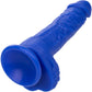 Admiral Sailor 7" Rechargeable Waterproof Vibrating Silicone Suction Cup Dildo By CalExotics - Blue