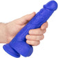 Admiral Sailor 7" Rechargeable Waterproof Vibrating Silicone Suction Cup Dildo By CalExotics - Blue