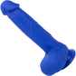 Admiral Captain 8" Rechargeable Waterproof Vibrating Silicone Suction Cup Dildo By CalExotics - Blue