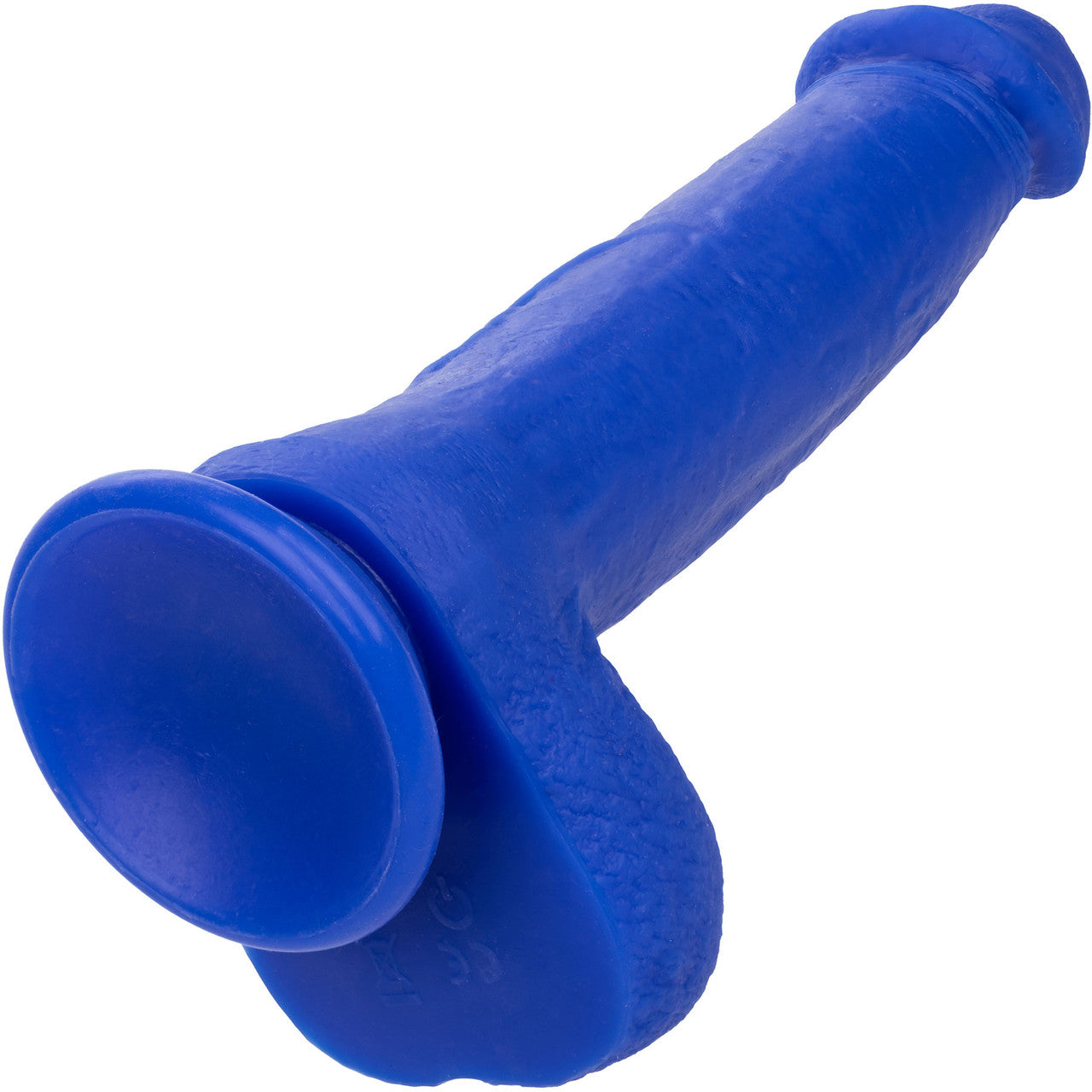 Admiral Captain 8" Rechargeable Waterproof Vibrating Silicone Suction Cup Dildo By CalExotics - Blue