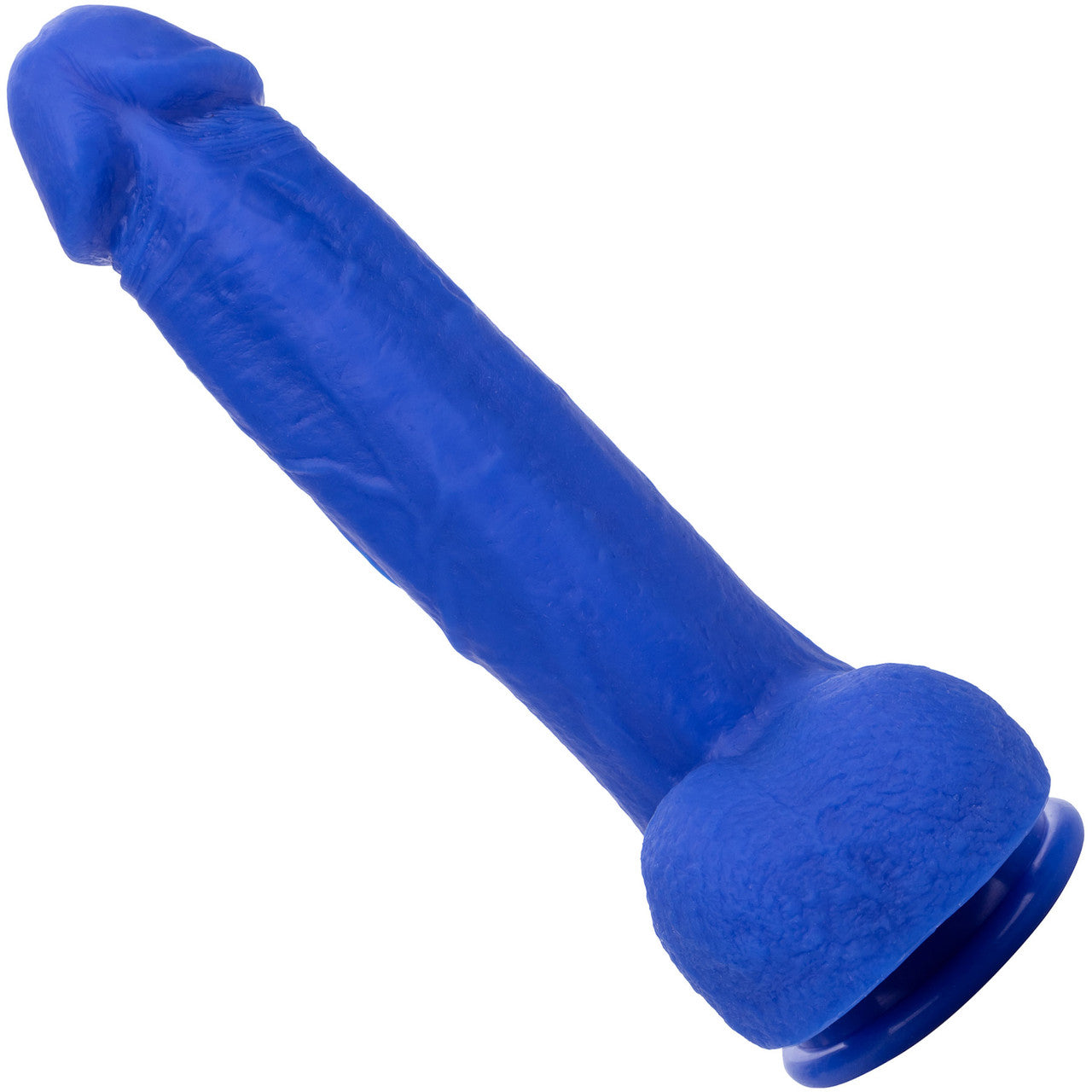 Admiral Captain 8" Rechargeable Waterproof Vibrating Silicone Suction Cup Dildo By CalExotics - Blue