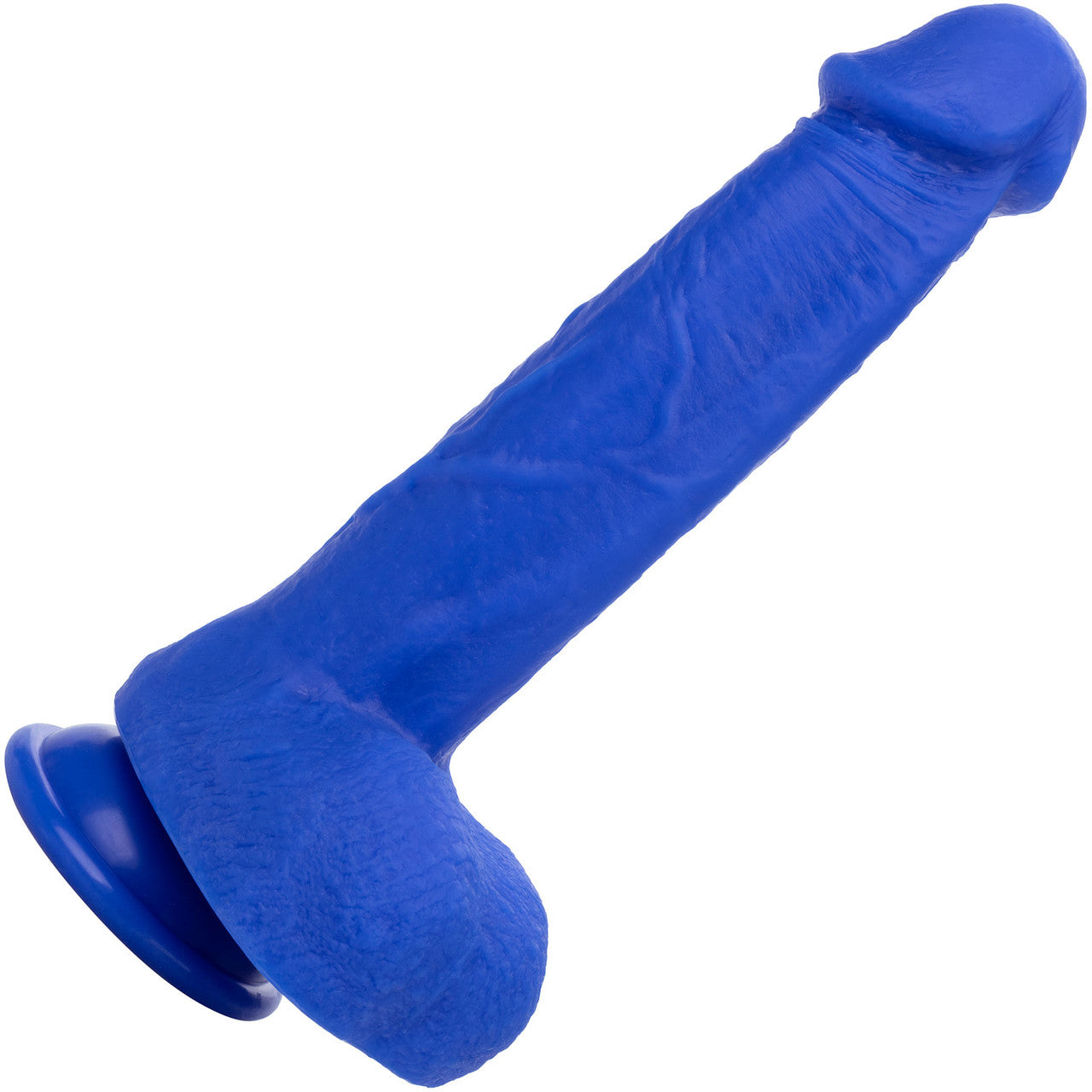 Admiral Captain 8" Rechargeable Waterproof Vibrating Silicone Suction Cup Dildo By CalExotics - Blue