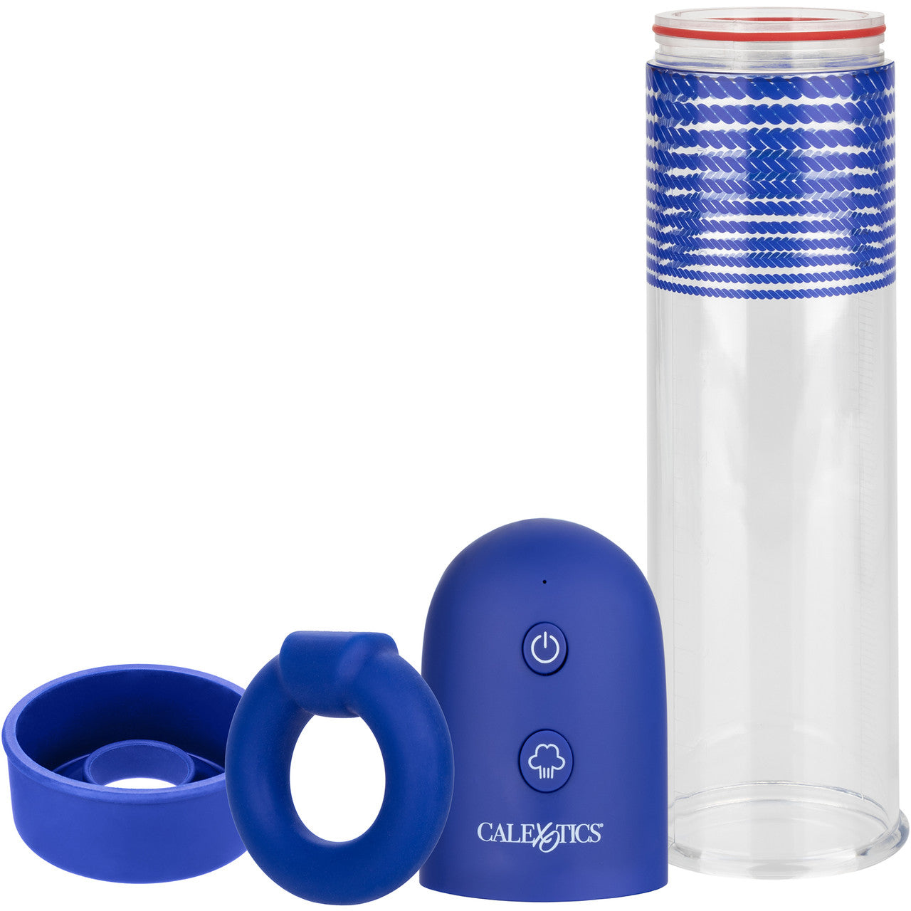 Admiral Rechargeable Rock Hard Penis Pump Kit By CalExotics - Blue