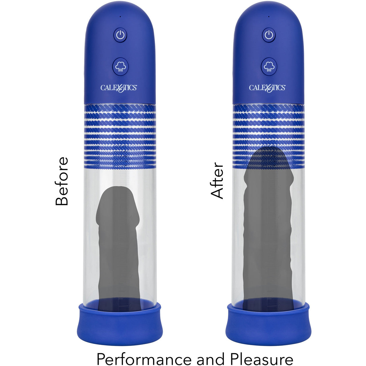 Admiral Rechargeable Rock Hard Penis Pump Kit By CalExotics - Blue