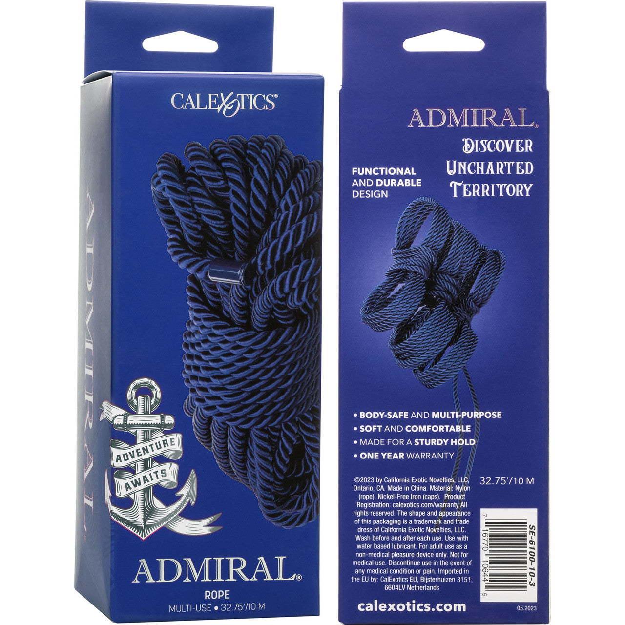 Admiral 32.75 Foot Rope By CalExotics - Blue