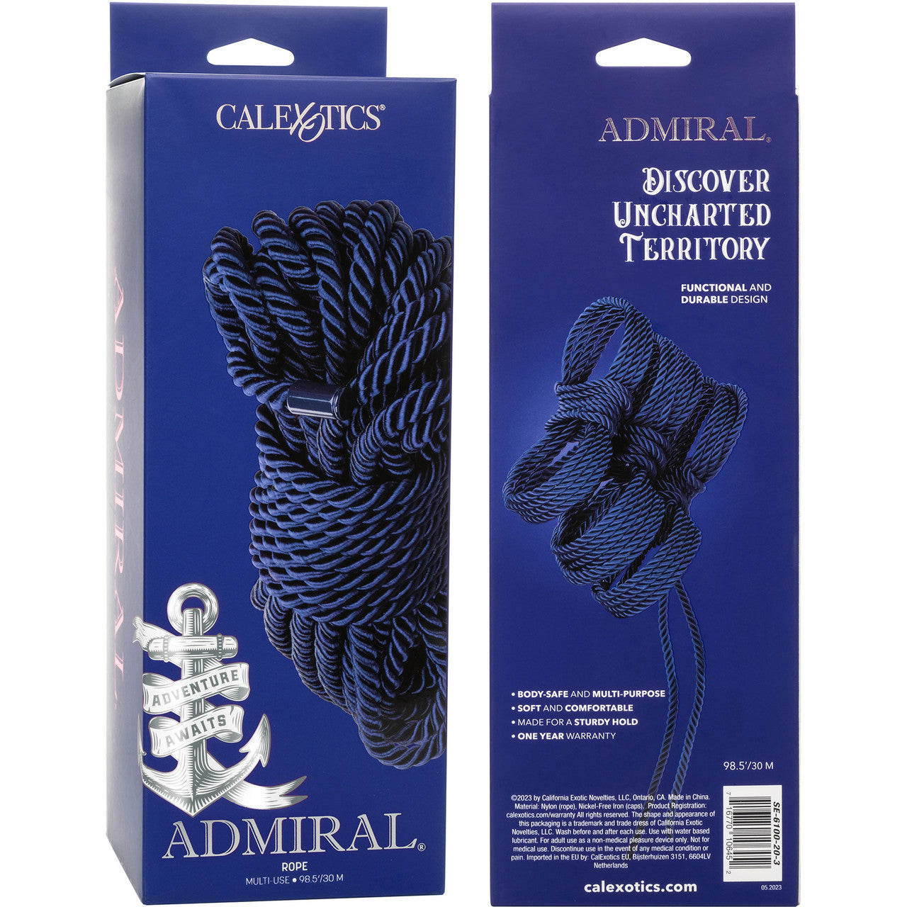 Admiral 98.5 Foot Rope By CalExotics - Blue