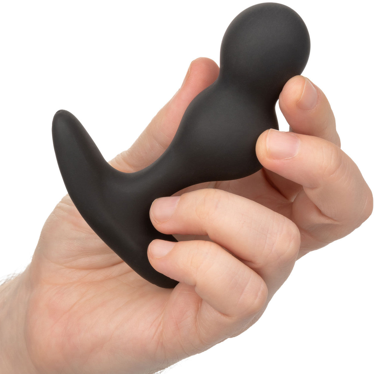 COLT Dual Power Probe Rechargeable Waterproof Silicone Anal Vibrator - Black