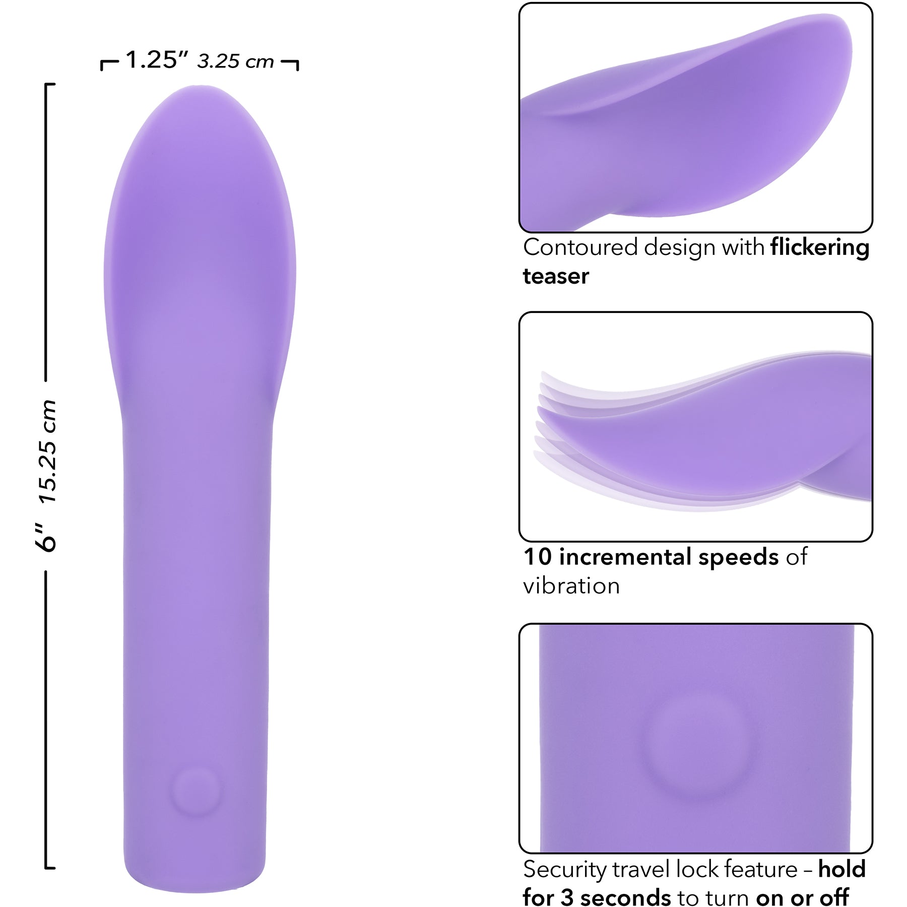 Dr. Laura Berman® Rechargeable Silicone Flutter Vibrator