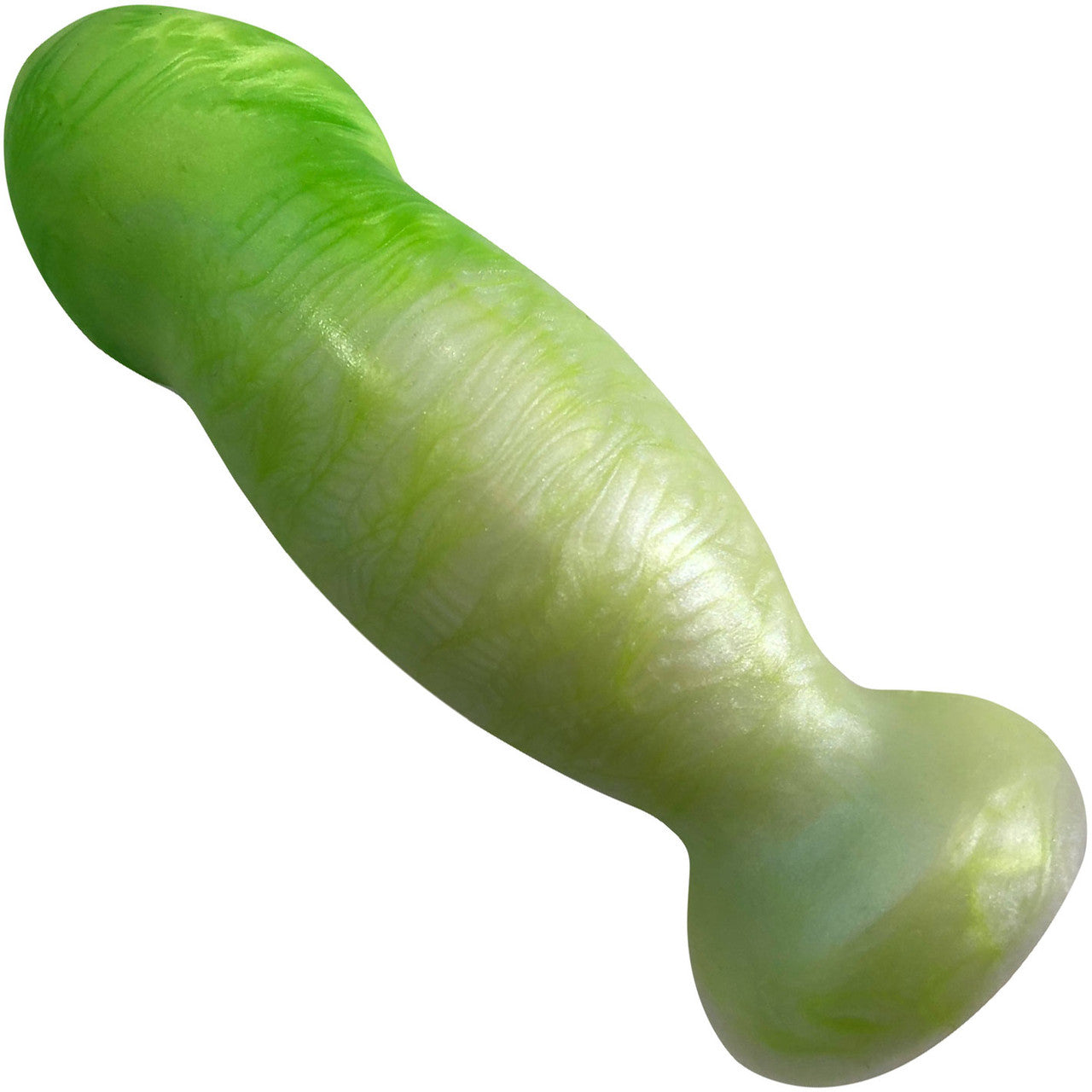 Sensi Silicone 5 Inch Dildo By Uberrime - Green Between