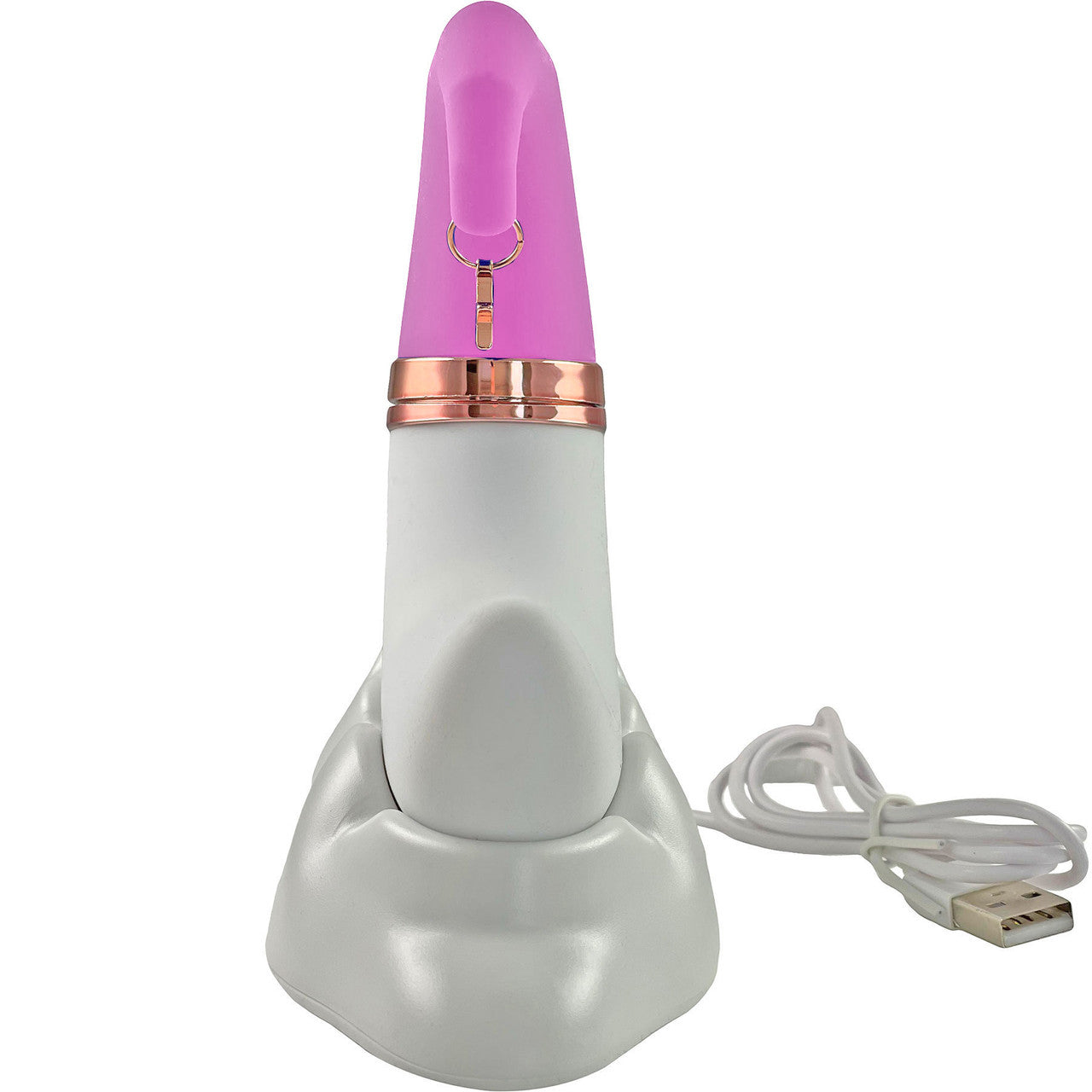 Happy Moon Pleasure Air Clitoral Stimulator With G-Spot Vibrator By Pleasure Engine - Pink