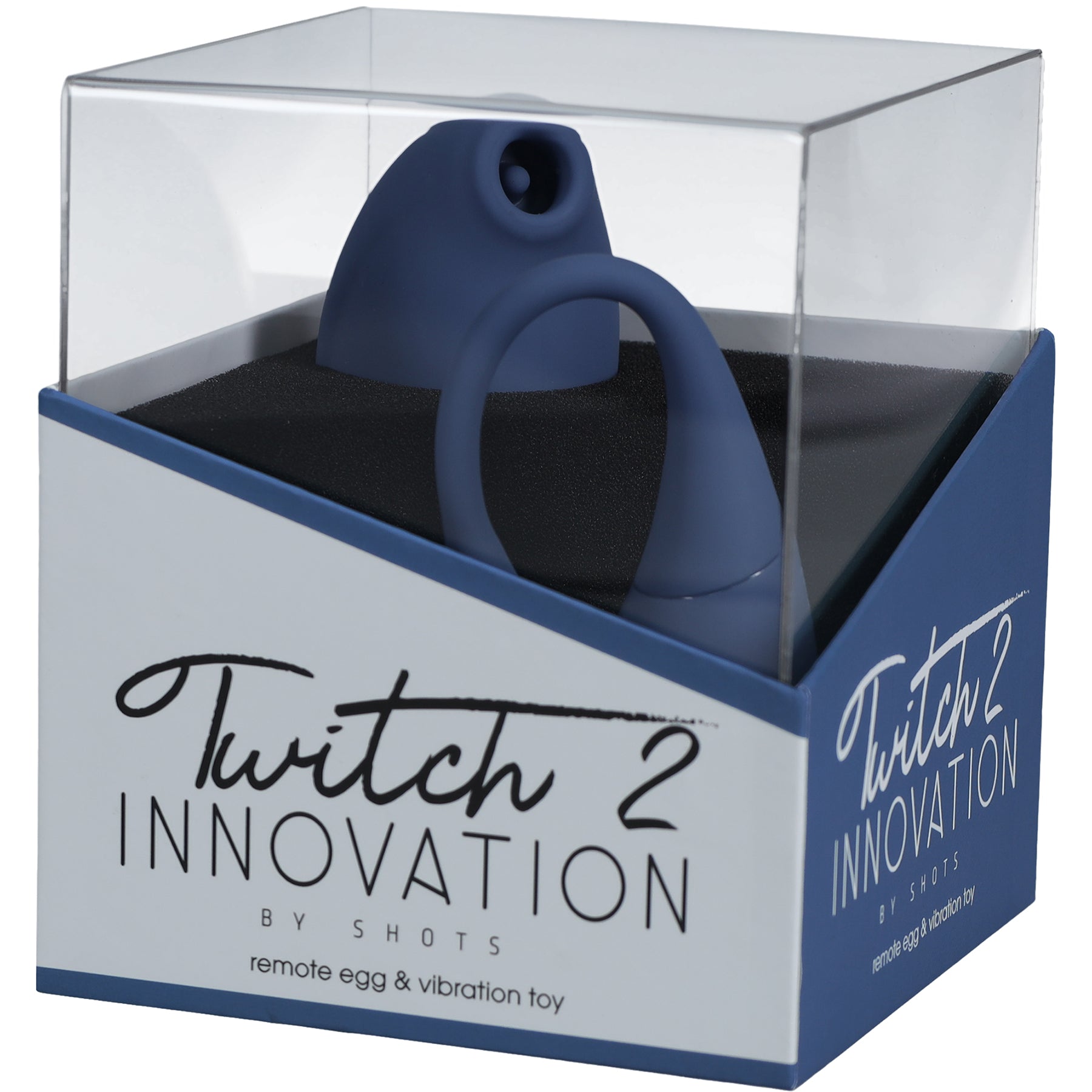 Innovation TWITCH 2 Clitorial Suction Stimulator & Insertable Vibrating Egg - Blue