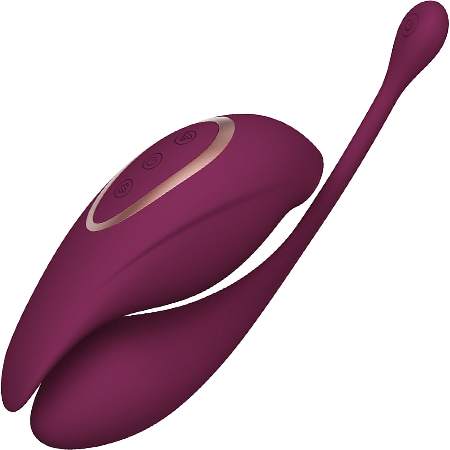 Innovation TWITCH 2 Clitorial Suction Stimulator & Insertable Vibrating Egg - Burgundy