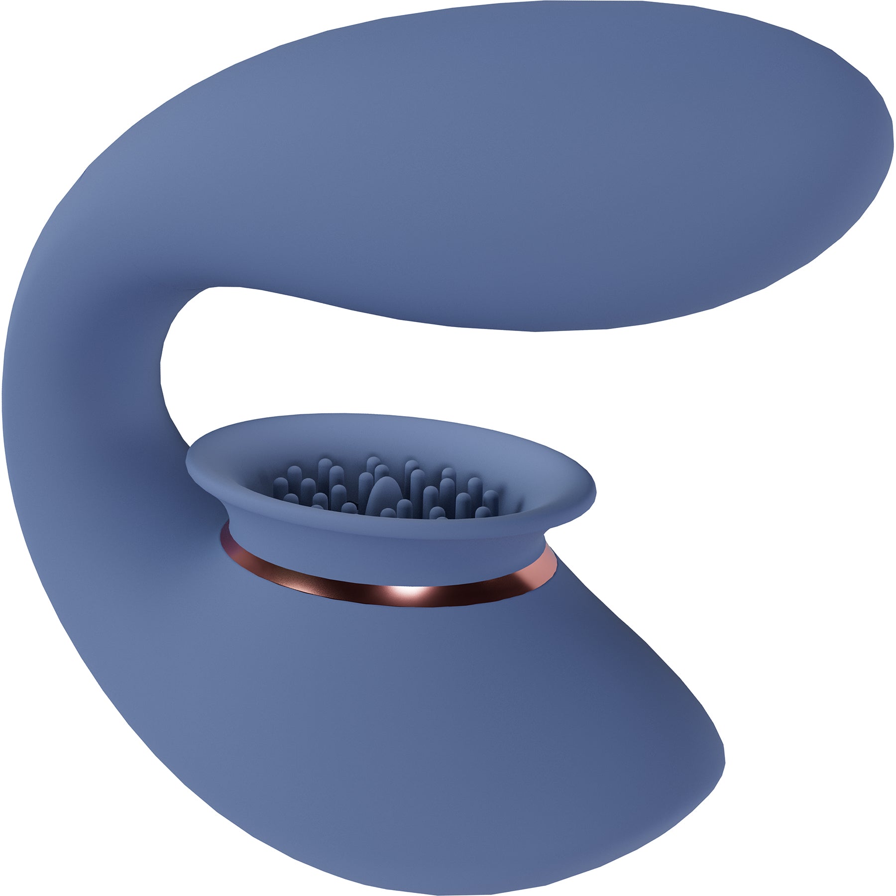 Innovation TWITCH 3 Silicone Dual Stimulator With Suction & Vibration - Blue