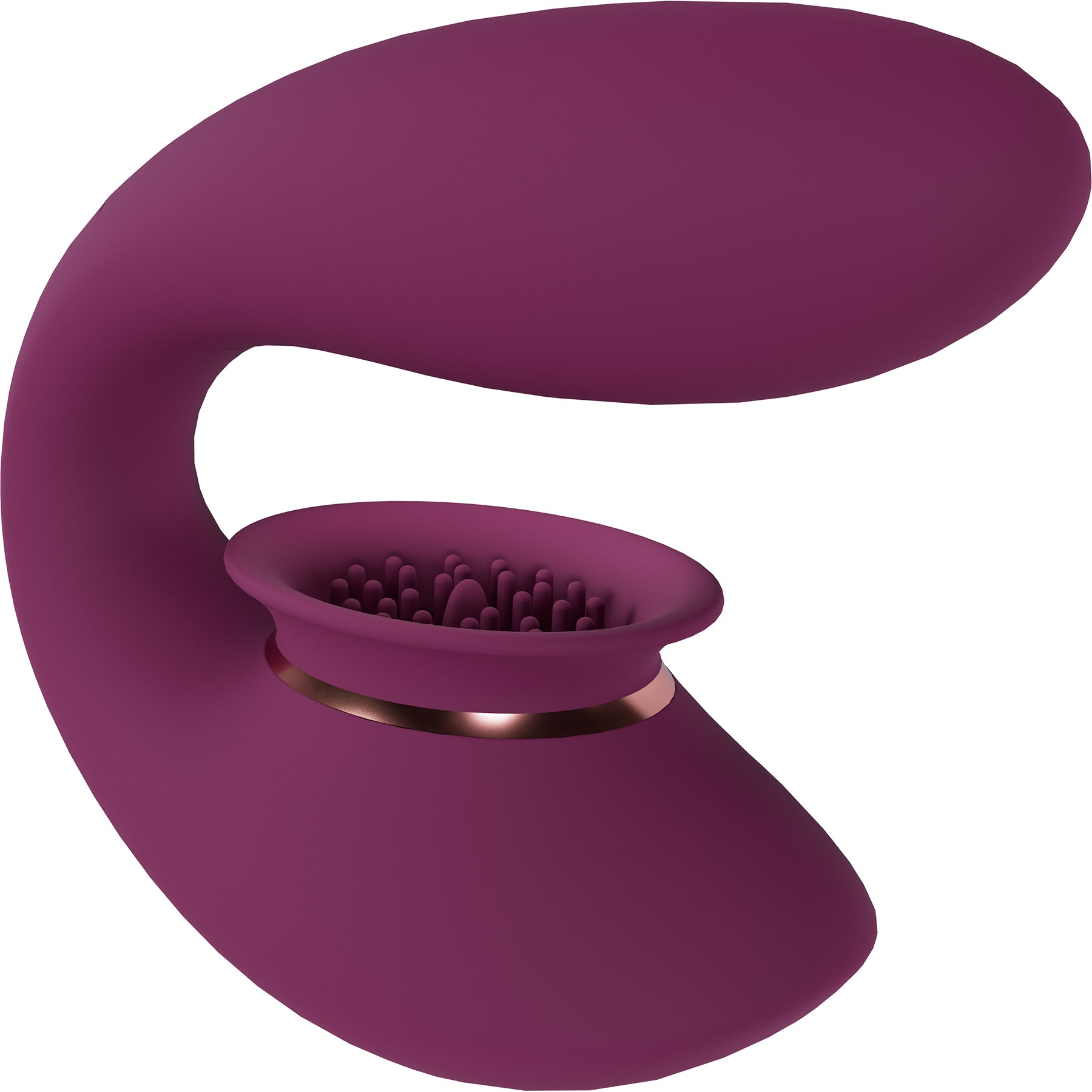 Innovation TWITCH 3 Silicone Dual Stimulator With Suction & Vibration - Burgundy