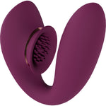 Innovation TWITCH 3 Silicone Dual Stimulator With Suction & Vibration - Burgundy