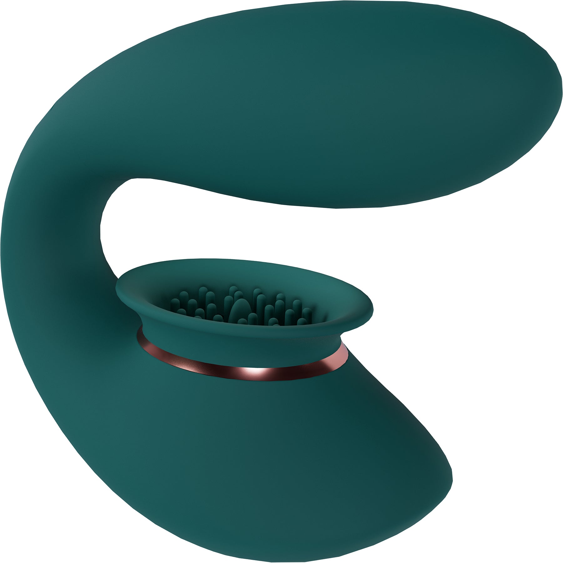 Innovation TWITCH 3 Silicone Dual Stimulator With Suction & Vibration - Forest Green