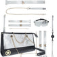 Ouch! Florence Collection - 9 Piece Bondage Kit With Bag - White