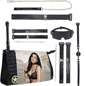 Ouch! Rome Collection - 9 Piece Bondage Kit With Bag