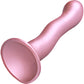 Ouch! 7" Ultra Soft Silicone Curvy G-Spot Dildo - Rose Gold