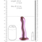 Ouch! 7" Ultra Soft Silicone Curvy G-Spot Dildo - Rose Gold