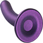 Ouch! 5" Smooth Silicone G-Spot Dildo - Metallic Purple