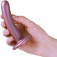 Ouch! 5" Smooth Silicone G-Spot Dildo - Rose Gold