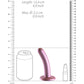 Ouch! 5" Smooth Silicone G-Spot Dildo - Rose Gold