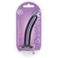 Ouch! 6" Smooth Silicone G-Spot Dildo - Metallic Purple