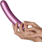 Ouch! 7" Smooth Silicone G-Spot Dildo - Rose Gold