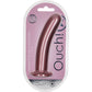 Ouch! 7" Smooth Silicone G-Spot Dildo - Rose Gold